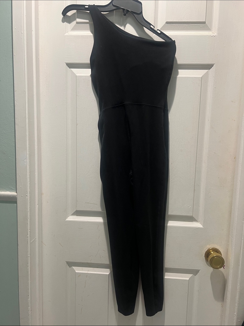 Old Navy Black One-Shoulder Jumpsuit Active Wear